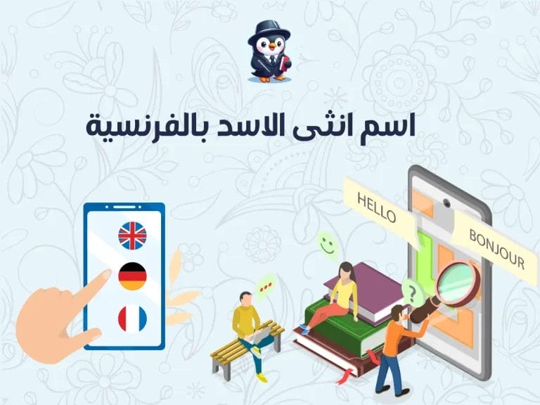 اسم انثى الاسد بالفرنسية مع الجمل المترجمة